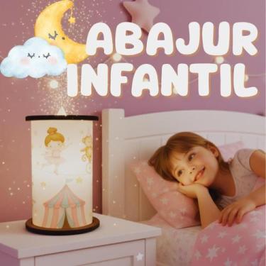 Imagem de Abajur Infantil Personagens Decorativo para Quarto de Menina Luminária