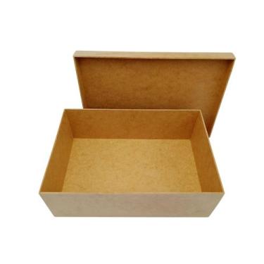 Imagem de Caixa Tampa Sapato 30x20x10 Mdf Cru Para Decorar Presente - DF Moraes 