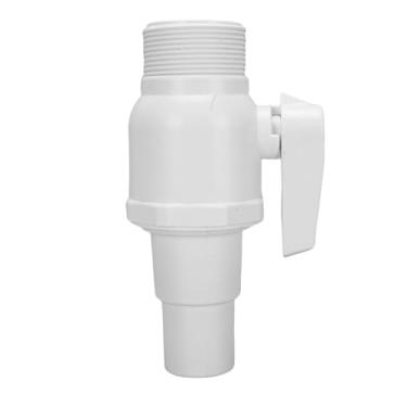 Imagem de Sanpyl Substituição Resistente da Válvula de Esfera da Piscina - Material PVC ABS - Classificação de Pressão Máxima de 50 Psi, Ideal para Conexão do Skimmer do Filtro Piscina