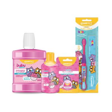 Imagem de Kit Escolar + Gel Dental + Fio Dental + Antisséptico Bubu