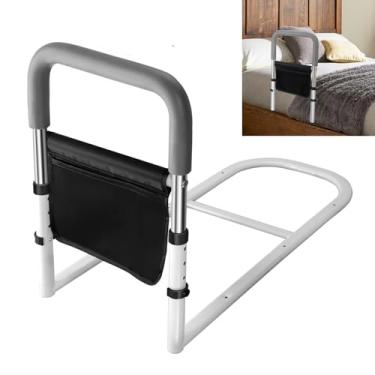 Imagem de MPINOI Trilhos de cama para segurança de adultos Ederly, trilhos de assistência de cama de altura ajustável para idosos barra de apoio para prevenção de queda serve para cama king queen casal de