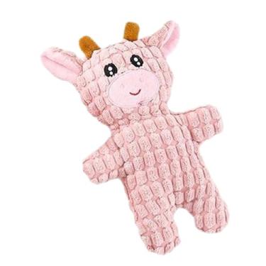 Imagem de Rrlihjgu Brinquedo Cão Squeaky - Brinquedos Interativos Para Limpeza,Antimastigação Agressiva para Estimulação Enriquecimento Recompensa Treino Companhia,Diversão para Cães Brinquedos Rosna