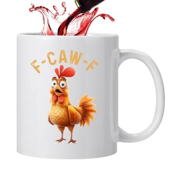 Imagem de Caneca De Galinha | 350ml Copo De Cerâmica De Galo | Canecas para Bebidas Quentes e Frias para Mulheres,para Casa Escritório Feriado Aniversário Natal Homens Amigos Família Colegas