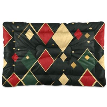 Imagem de Wassud Cama de cachorro simples e colorida para cães pequenos, tapete lavável para animais de estimação, cama de gato para dormir, viagens, 45 x 61 cm