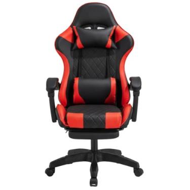 Imagem de Cadeira Gamer Escritório Home Office Lods Gamers Giratoria Cadeira Estilosa Elegante Ergonômica Top (vermelha)