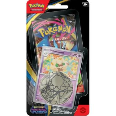 Imagem de Pokemon Mega Evolution Phantasmal Flames Checklane Blister Pack (1 Booster Pack, Promo Card & Coin) (Whimsicott)