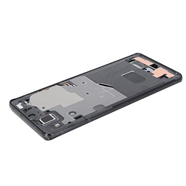 Imagem de Cryfokt Placa de Moldura Intermediária, Peça de Reposição Original de Boa Qualidade para S21u, Reparo de Telefone, Liga de Alumínio (Preto)