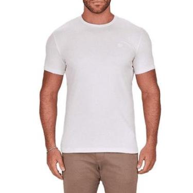 Imagem de Camiseta Masculina Lado Avesso MC Slim Fit Branca - LH17404B-Masculino