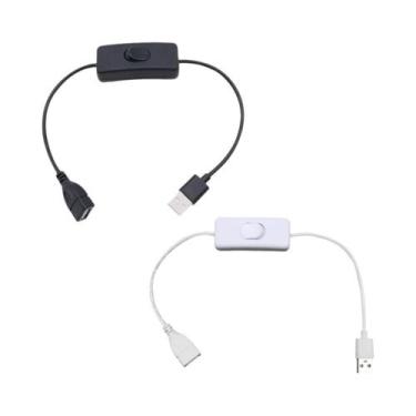 Imagem de Cabo USB Com Interruptor Liga/Desliga E Extensão Para Fita De LED, Fer