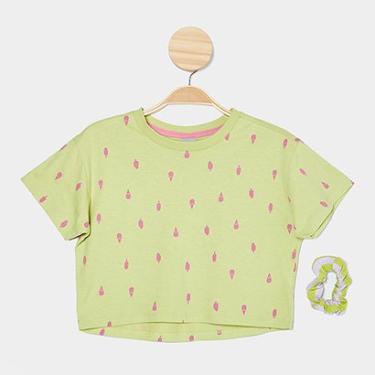 Imagem de Blusa Infantil Hering + Acessório P/ Cabelo Menina-Feminino