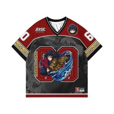 Imagem de Camiseta Unissex Oversize Estilo Y2K Coreano Demon Slayer Kimetsu Anim