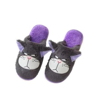 Imagem de Chinelos Lucifers Cat Anime Plush Home Cotton Shoes 35-38 - Yiweisai