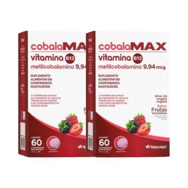 Imagem de Kit 2x Vitamina B12 Metilcobalamina 60 cpr - HERBAMED