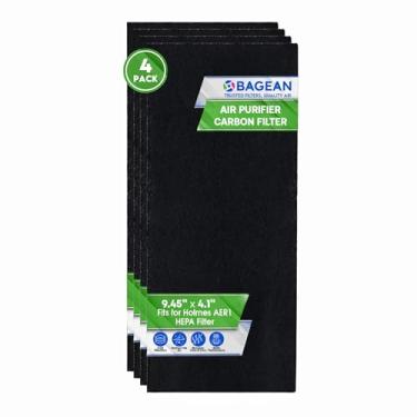 Imagem de Pré-filtro de carvão ativado 24 cm x 10,4 cm compatível com substituição de filtro AER1 Bionaire & Holmes - Serve para filtros de purificador de ar HAPF30AT HEPA Holmes - Filtros AER 1 remove odores e