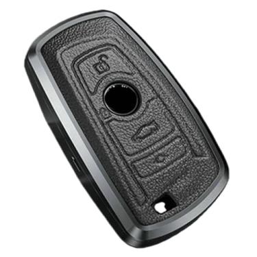 Imagem de Capa para chave remota de carro, compatível com BMW 1 2 3 4 5 6 7 Série X1 X3 X4 X5 X6 F36 F25 F26 F30 F34 F10 F07 F20 Z10 G30 F15 F16 Chave Fob(Black)
