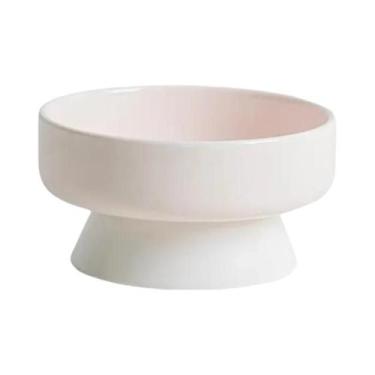 Imagem de Tigela De Cerâmica Protetora Para Gatos Com Boca Oblíqua Para Comida E