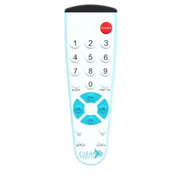 Imagem de Clean Remote Controle remoto universal de TV CR2BB com botão grande - Saúde - Pacote com 50