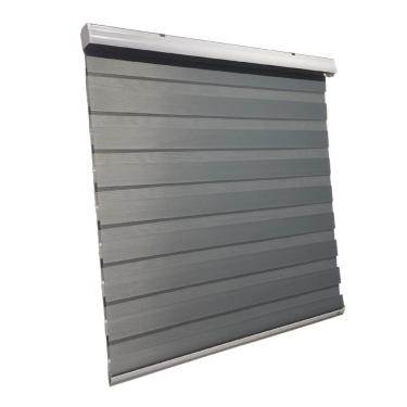 Imagem de Persiana Rolo Duplo Tecido Zebra Cinza 120 L X 160 A Double