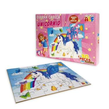Imagem de Quebra-Cabeça Infantil em Madeira Alf, Unicórnio