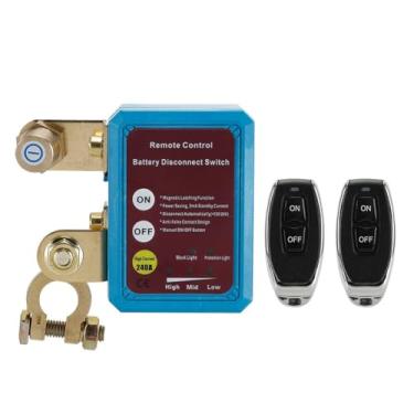 Imagem de Desconector Universal de Bateria Carro Protetor Anti-Fugas Controle Inteligente Funcionamento com Detecção Precisa Fugas Retenção Magnética Dupla Função Aviso Anti-Falso Desligamento Luz Indicadora Fu