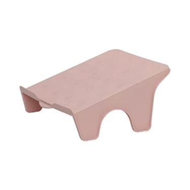 Imagem de HHHJQFAAT Suporte de sapato, 8 peças de armazenamento sapateira quarto economia de espaço casa dormitório artefato armazenamento sapato economia de espaço, antiderrapante (cor: rosa)