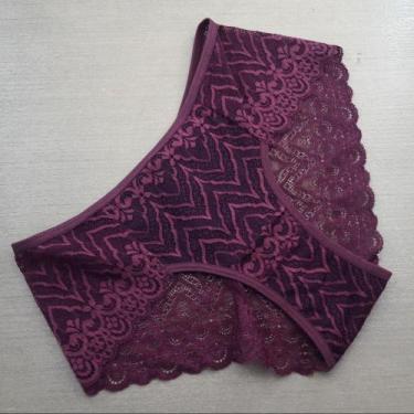 Imagem de Calcinha de Renda Cor:VinhoTamanho:M - De Prazer, Vinho, M