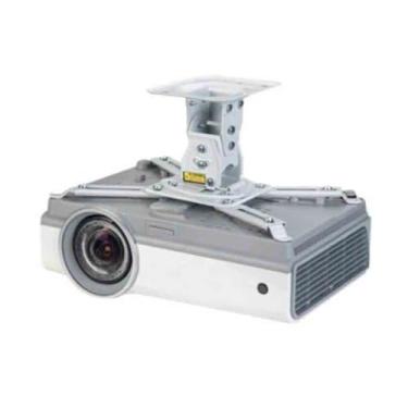 Imagem de KHUTRW3D Suporte de projetor LCD Mini Projetor Suporte de parede de teto Suporte de alumínio Suporte universal para projetor