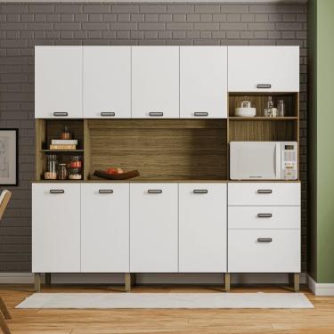 Imagem de Kit Cozinha Armários E Portas Intense Freijó Supremo