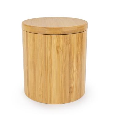 Imagem de Saleiro Porta Condimentos Euro Home Bambu com Tampa Imantada