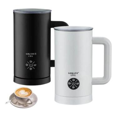 Imagem de Espumador Leite Elétrico 500W Automático Quente 220V - Preto - Sokany