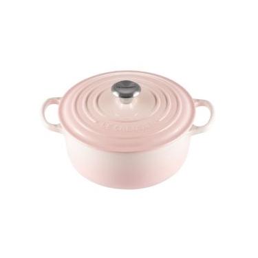 Imagem de PANELA REDONDA LE CREUSET 20CM SIGNATURE FERRO ESMALTADO SHELL PINK