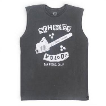 Imagem de Regata Volcom Especial Schroff "Machão"- Preto-Masculino