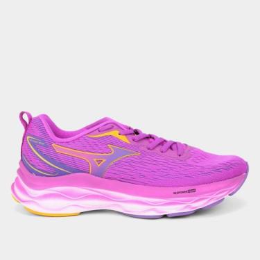 Imagem de Tênis Mizuno Victory Feminino, Roxo, Amarelo, 39