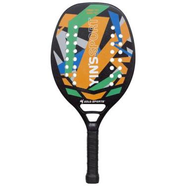 Imagem de Raquete Beach Tennis Gold Sports Yins Convoy carbon Pro Advance, Único