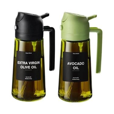 Imagem de Dispensador De Azeite De 16oz Com Pulverizador Para Cozinhar, Fritadei