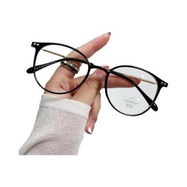 Imagem de Óculos De Sol Redondos Em Metal Marrom Anti-Luz Azul Ultra-Leves Anti-