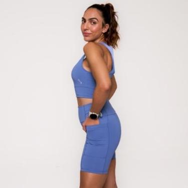 Imagem de Bermuda De Compressão Feminina Com 6 Bolsos All Out Pro-Feminino