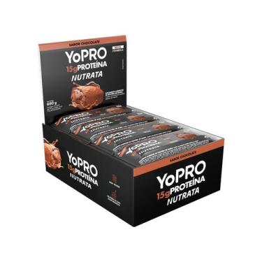 Imagem de Barra YoPRO Sabor Chocolate - Nutrata 12 un., Chocolate
