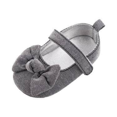 Imagem de Sapatos De Princesa Para Bebê Menina Em PU Macio Com Laço Fofo Para Pr