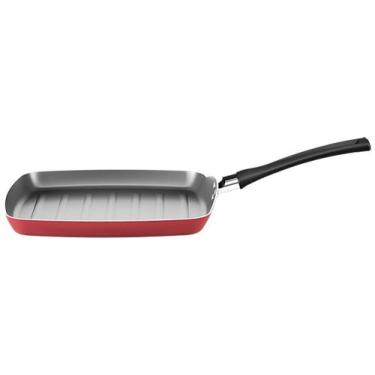 Imagem de Grill Chilli Antiaderente 24 cm Cereja - Brinox, Cereja, 24x24x2,3cm
