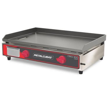 Imagem de Chapa Bifeteira A Gás Light Metalcubas CBG600L Área 60x45cm Chapa 6,4mm Aço Inox 12030G(10326)
