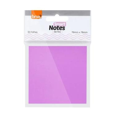 Imagem de Bloco de Notas Smart Notes 50 Folhas 76mm x 76mm - BRW, ROSA