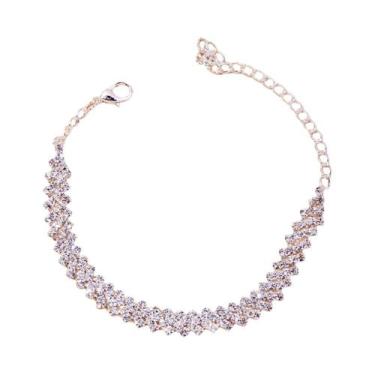 Imagem de Tornozeleira De Corrente Prateada Feminina Para O Verão, Moda Praia, C