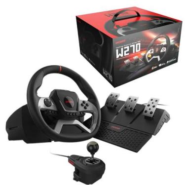 Imagem de Volante Gamer Pcyes W270 P/ Pc, Xbox,ps4 Com Pedais E Câmbio