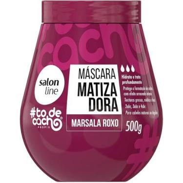 Imagem de Máscara Matizadora ToDeCacho, Marsala Roxo, Vegana 500g Salon LIne