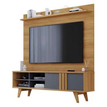 Imagem de Estante Home Theater para TV 70 Polegadas 1 Porta de Correr e Pés Retr