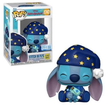 Imagem de Boneco Funko Pop! Disney Lilo & Stitch Stitch de Pijama Glow - Candide