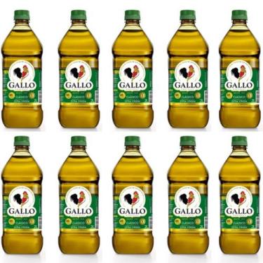 Imagem de Kit Com 10 Unidades Azeite De Oliva Extra Virgem Gallo 2litro