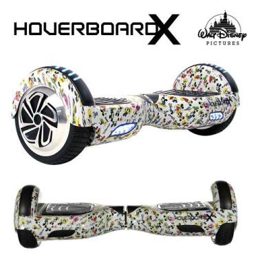 Imagem de Skate Eletrico 6,5 Mickey Mouse Branco HoverboardX Smart