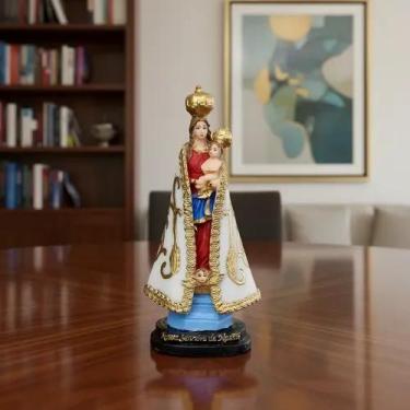 Imagem de Imagem Nossa Senhora De Nazaré Em Resina Premium 15cm Linda! Realista 